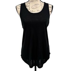 Athleta Diamond Cut Out Back‎ Tank Top Black Size Medium